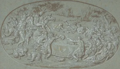 King Midas Feasting At The Arrival Of Silenus