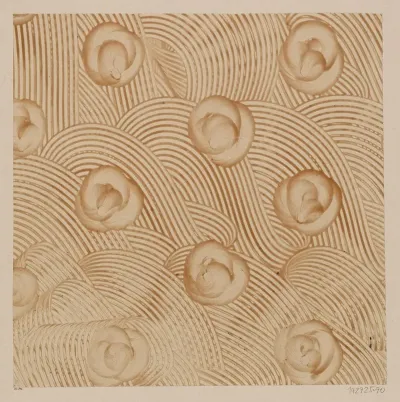 Kleisterpapier Mit Verdrangungsdekor 11
