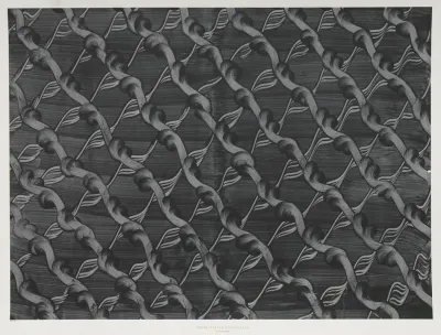Kleisterpapier Mit Verdrangungsdekor Diagonales Gitter