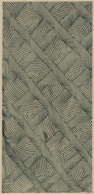 Kleisterpapier Mit Verdrangungsdekor Gitterform
