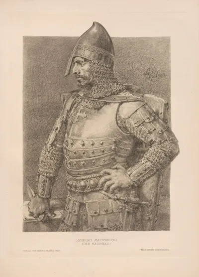 Konrad Mazowiecki — Jan Matejko Kanvas Tablo