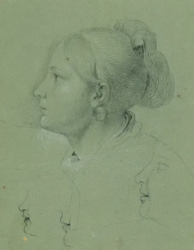 Kopf Eines Madchens Studie Zur Heimkehr Des Landwehrmannes 1817
