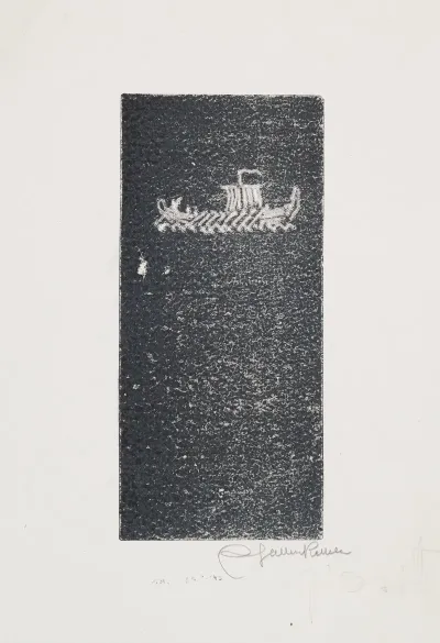 Koru Kalevala The Illustrated Kalevala Poem L Vignette With Vainamoinens Departure Sketch