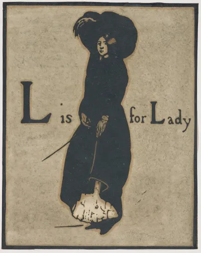 L Is For Lady From An Alphabet