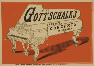 L M Gottschalks Farewell Concerts In America