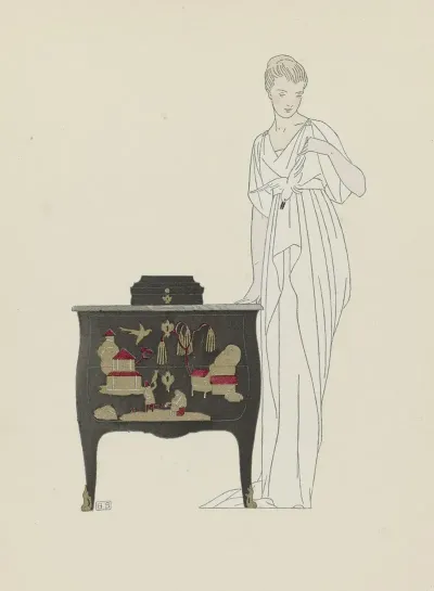 La Commode En Laque Robe Du Soir De Worth
