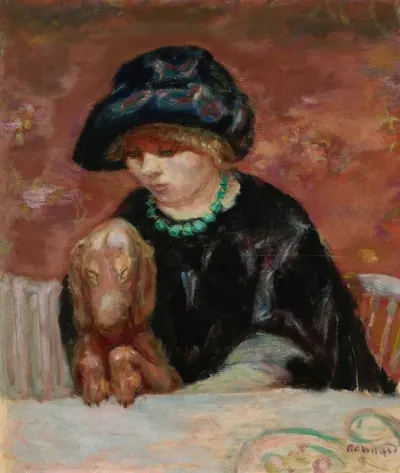 La Femme Au Basset Ou Portrait De Marthe Bonnard Au Basset