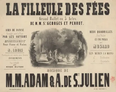 La Filleule Des Fees Grand Ballet En 3 Actes De Mm St Georges Et Perrot