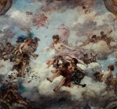 La France Accueillant Labondance Projet De Plafond Pour Le Palais De Lelysee