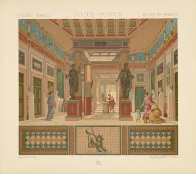 La Maison Pompeienne Latrium Plan Et Profil De La Maison De Pansa