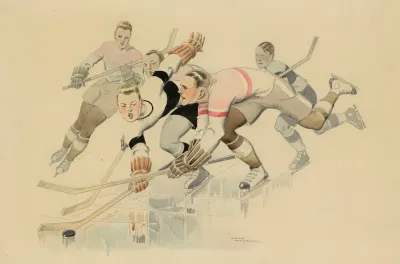 La Partie De Hockey Sur Glace