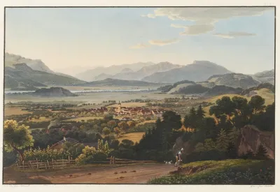 La Petite Ville Daltstatten Dans La Valee Du Rhin Canton De St Gall