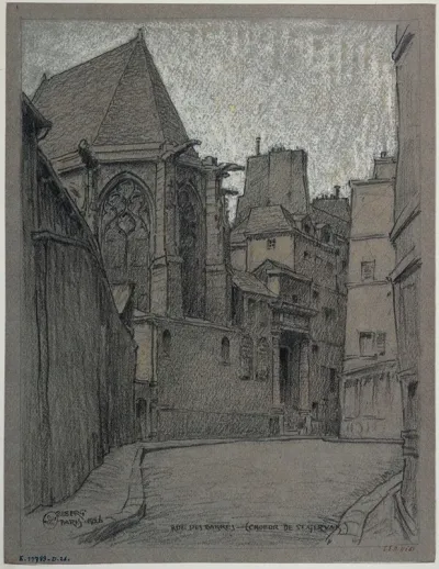 La Rue Des Barres Le Choeur De Saint Gervais Saint Protais