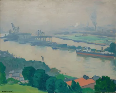 La Seine A Croisset Pres De Rouen