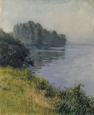 La Seine A Lile Marante Par Temps Brumeux