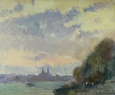 La Seine Et Lancien Trocadero