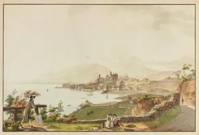 La Ville De Neuchattell Du Cotte De Lorient