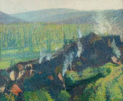 Labastide Du Vert Vue Depuis Marquayrol Fumees