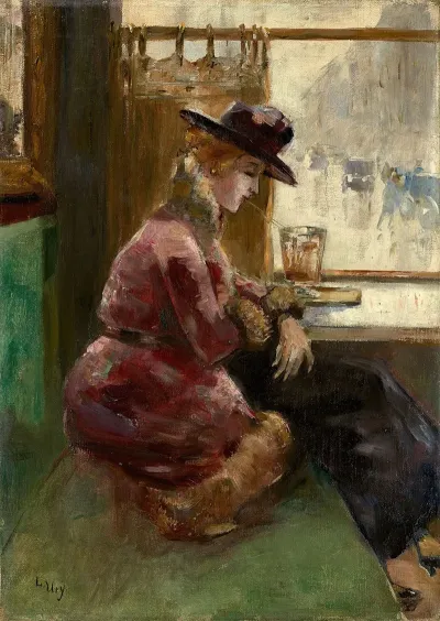 Lady In A Cafe Berlin