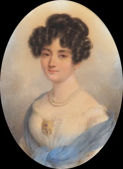 Lady In White And Blue