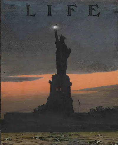 Lady Liberty At Night