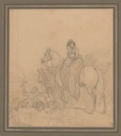Lady On A Horse Ride