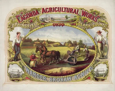 Lagonda Agricultural Works Springfield Clark County Ohio Warder Brokaw Child