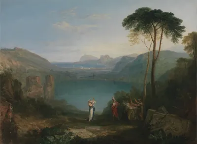 Lake Avernus Aeneas And The Cumaean Sybil