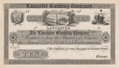 Lancaster Banking Company Ten Pound Note