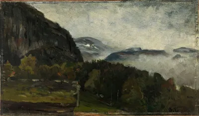 Landscape At Oylo In Mist
