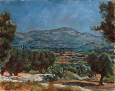 Landscape From Sanary With The View Of The Mountains