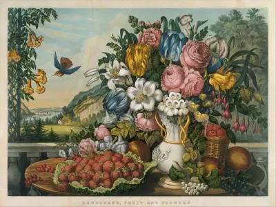Landscape Fruit And Flowers