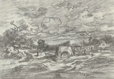 Landscape In Stormy Weather