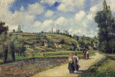 Landscape Near Pontoise The Auvers Road