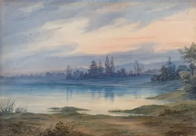 Landscape Near Strasbourg Looking Toward St Gall
