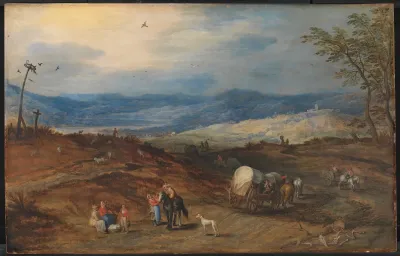 Landscape With A Road Leading Past A Place Of Execution