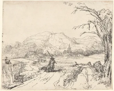 Landscape With A Sportsman And Dog