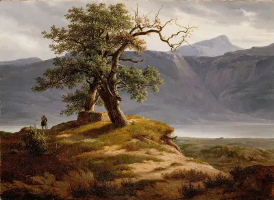 Landscape With A Wanderer