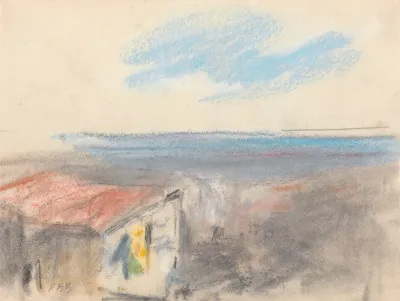 Landscape With Blue Cloud