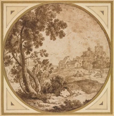 Landscape With Buildings And Figures