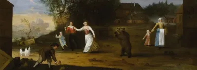 Landscape With Dancing Bear