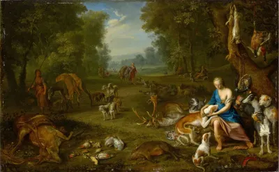 Landscape With Diana And Her Bag