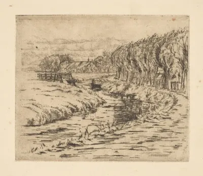 Landscape With Ditch