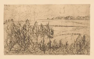 Landscape With Fields And Trees
