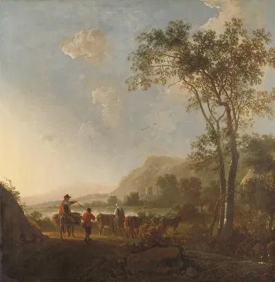 Landscape With Herdsmen And Cattle