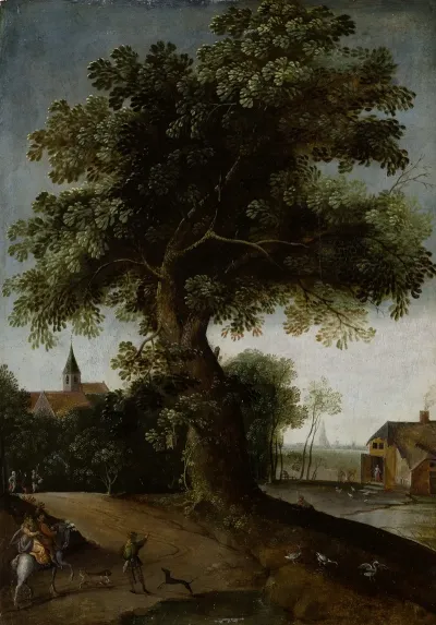 Landscape With Large Tree
