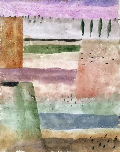 Landscape With Poplars