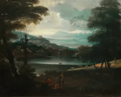 Landscape With Resting Shepherds