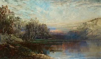 Landscape With Rowboat