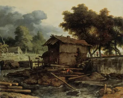 Landscape With Sawmill